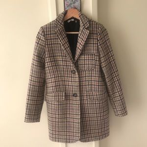 Zara, Plaid Peacoat